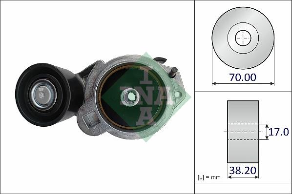 INA 534 0787 10 - Натяжитель, поликлиновый ремень parts5.com