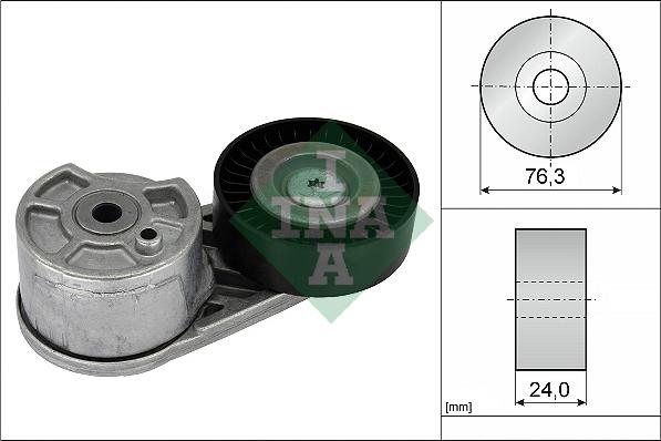 INA 534 0725 10 - Натяжитель, поликлиновый ремень parts5.com