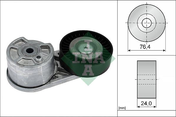 INA 534 0727 10 - Натяжитель, поликлиновый ремень parts5.com