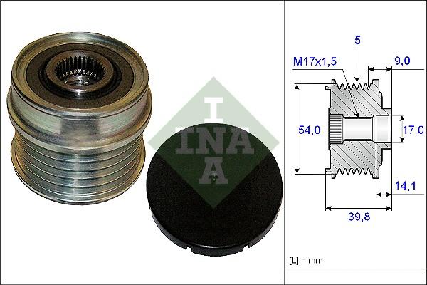 INA 535 0171 10 - Шкив генератора, муфта parts5.com