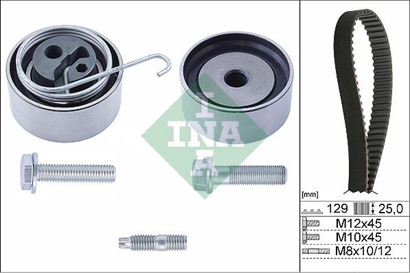 INA 530 0491 10 - Комплект ремня ГРМ parts5.com