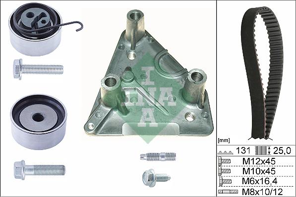 INA 530 0492 10 - Комплект ремня ГРМ parts5.com