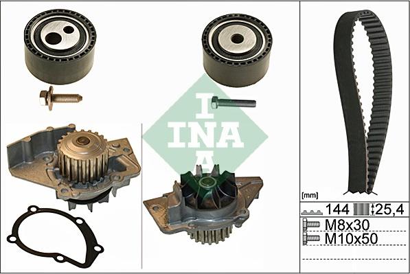 INA 530 0474 30 - Водяной насос + комплект зубчатого ремня parts5.com