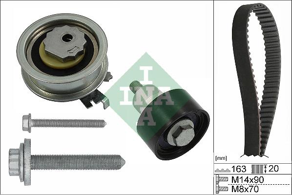 INA 530 0592 11 - Комплект ремня ГРМ parts5.com