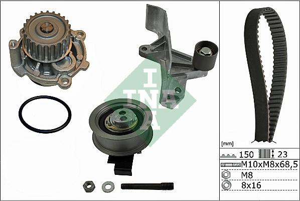 INA 530 0546 31 - Водяной насос + комплект зубчатого ремня parts5.com