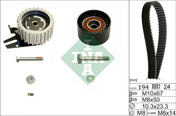 INA 530 0561 10 - Комплект ремня ГРМ parts5.com