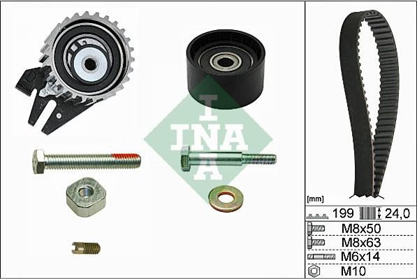 INA 530 0562 10 - Комплект ремня ГРМ parts5.com