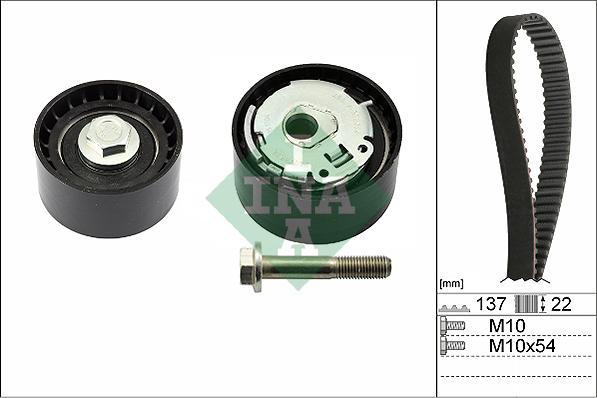 INA 530 0536 10 - Timing Belt Set parts5.com