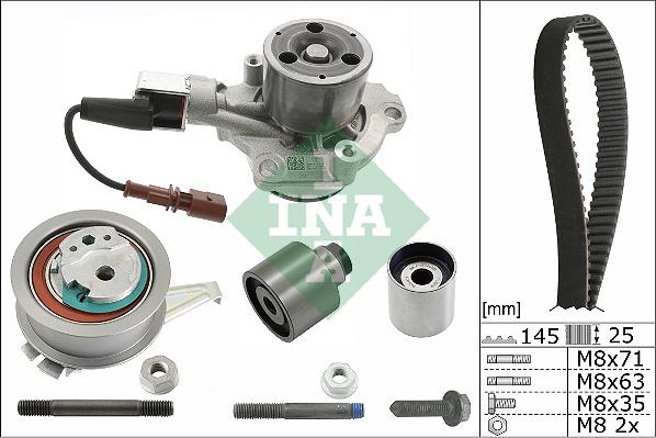 INA 530 0699 30 - Водяной насос + комплект зубчатого ремня parts5.com