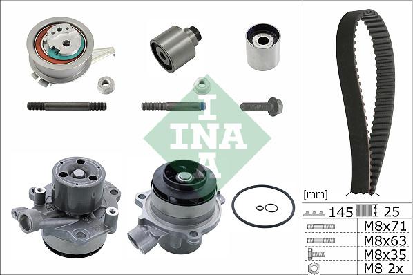 INA 530 0759 31 - Водяной насос + комплект зубчатого ремня parts5.com