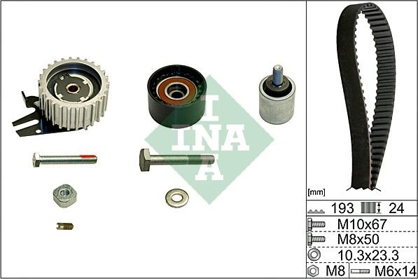 INA 530 0619 10 - Комплект ремня ГРМ parts5.com