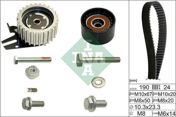 INA 530 0624 10 - Комплект ремня ГРМ parts5.com