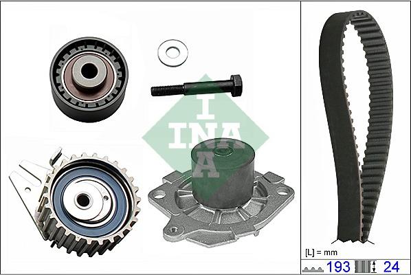 INA 530 0623 30 - Water Pump & Timing Belt Set parts5.com