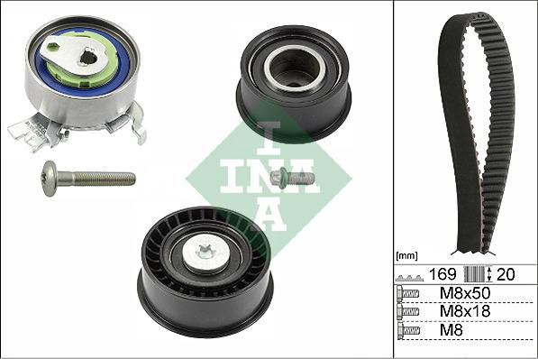 INA 530 0078 10 - Комплект ремня ГРМ parts5.com