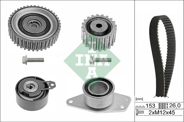 INA 530 0194 10 - Комплект ремня ГРМ parts5.com