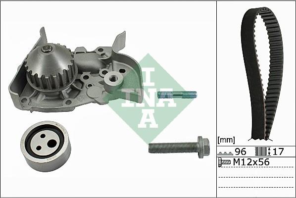 INA 530 0191 30 - Водяной насос + комплект зубчатого ремня parts5.com