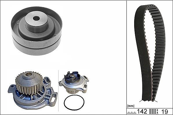 INA 530 0156 30 - Water Pump & Timing Belt Set parts5.com