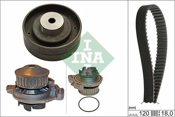 INA 530 0151 30 - Водяной насос + комплект зубчатого ремня parts5.com