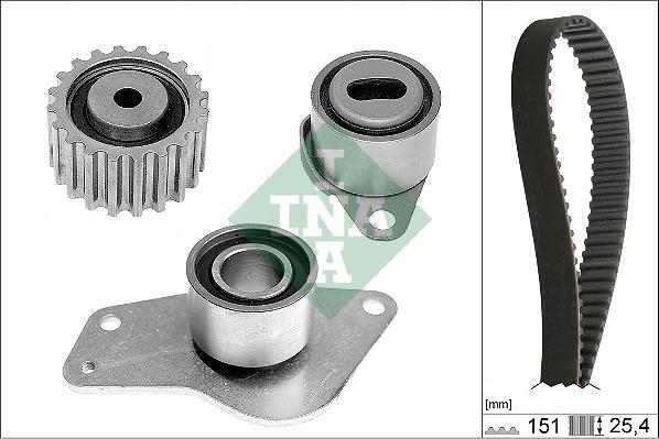 INA 530 0185 10 - Комплект ремня ГРМ parts5.com