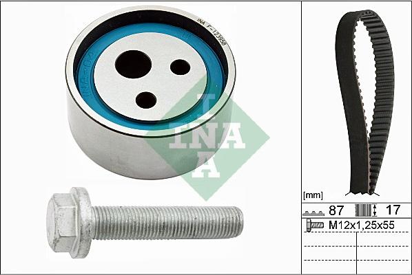 INA 530 0182 10 - Комплект ремня ГРМ parts5.com