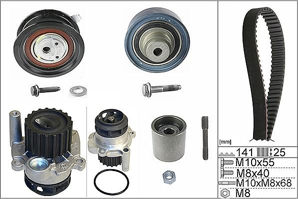 INA 530 0361 32 - Водяной насос + комплект зубчатого ремня parts5.com