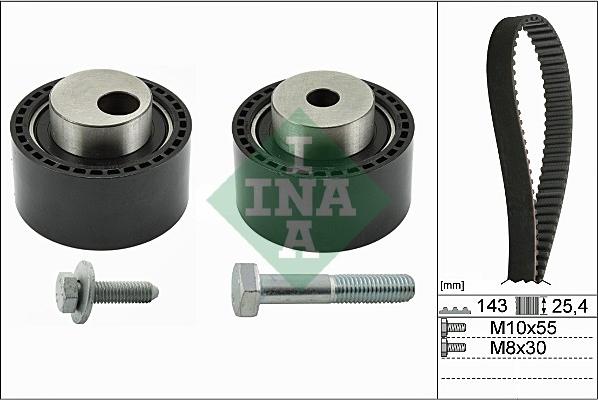 INA 530 0368 10 - Комплект ремня ГРМ parts5.com