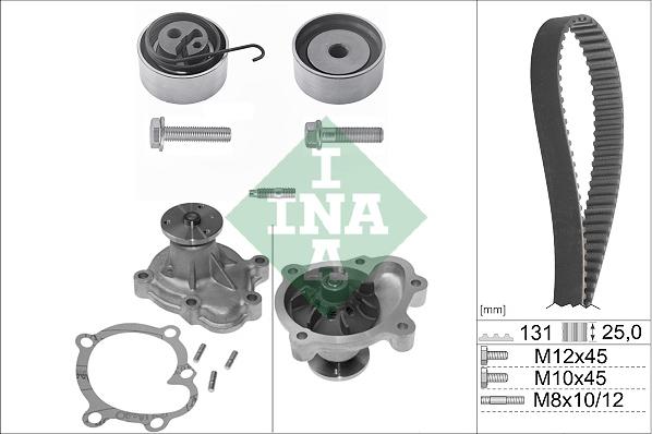 INA 530033830 - Водяной насос + комплект зубчатого ремня parts5.com