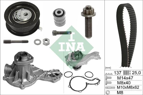 INA 530 0377 30 - Водяной насос + комплект зубчатого ремня parts5.com