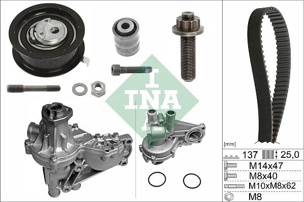 INA 530 0377 32 - Водяной насос + комплект зубчатого ремня parts5.com