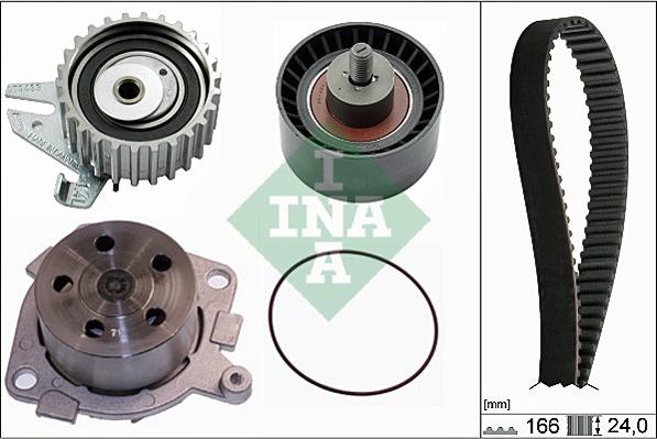 INA 530 0226 30 - Водяной насос + комплект зубчатого ремня parts5.com