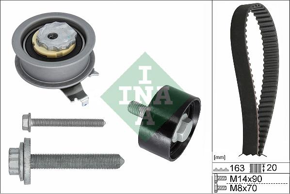 INA 530 0711 10 - Комплект ремня ГРМ parts5.com