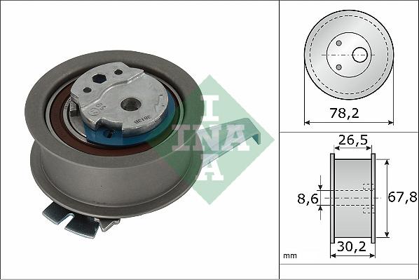 INA 531096210 - Tensioner Pulley, timing belt parts5.com