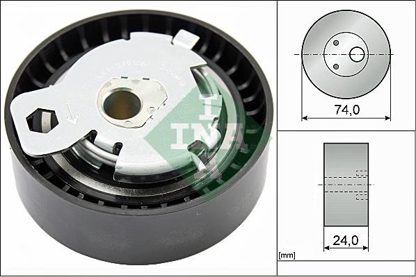 INA 531 0497 10 - Натяжной ролик, ремень ГРМ parts5.com