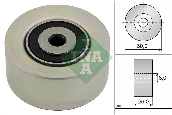 INA 531 0550 10 - Deflection / Guide Pulley, v-ribbed belt parts5.com