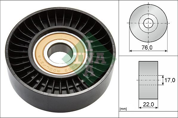 INA 531 0677 30 - Deflection / Guide Pulley, v-ribbed belt parts5.com