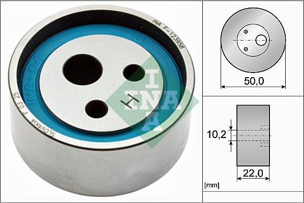 INA 531 0055 10 - Натяжной ролик, ремень ГРМ parts5.com