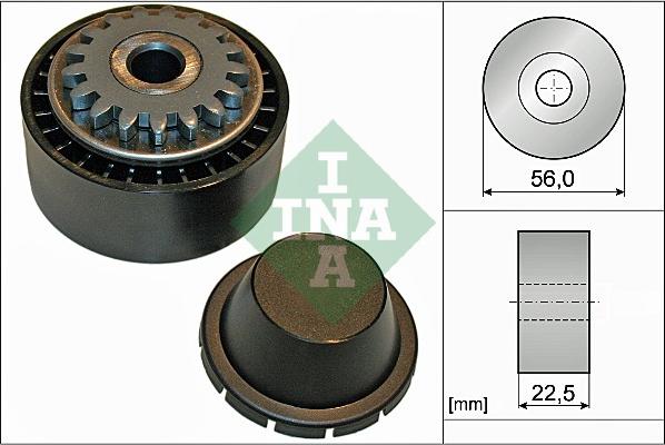 INA 531 0854 10 - Deflection / Guide Pulley, v-ribbed belt parts5.com