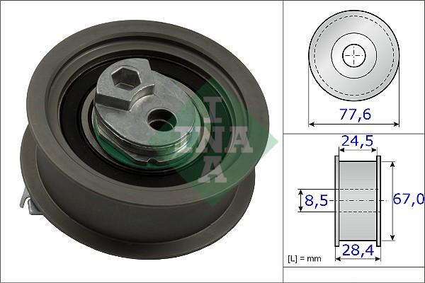 INA 531 0851 10 - Натяжной ролик, ремень ГРМ parts5.com