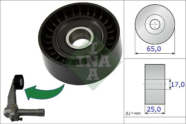 INA 531 0866 10 - Направляющий ролик, поликлиновый ремень parts5.com