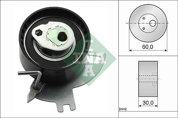 INA 531 0885 10 - Tensioner Pulley, timing belt parts5.com