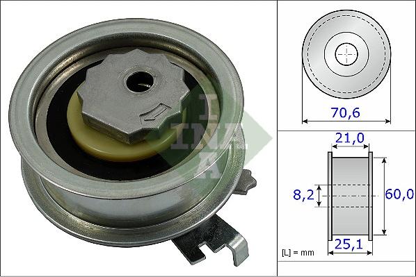 INA 531 0882 10 - Натяжной ролик, ремень ГРМ parts5.com