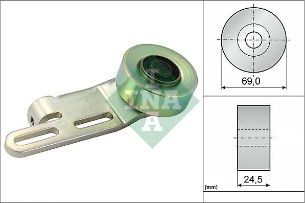 INA 531 0239 10 - Направляющий ролик, поликлиновый ремень parts5.com