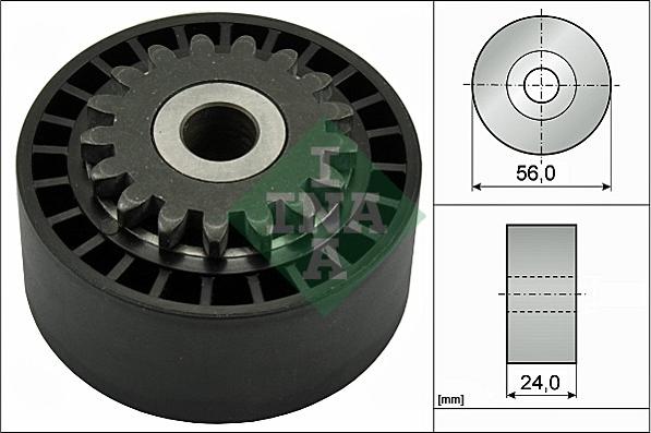 INA 531 0744 10 - Направляющий ролик, поликлиновый ремень parts5.com