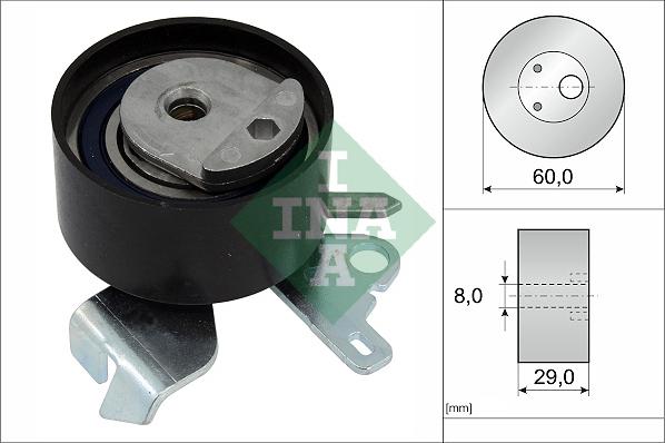 INA 531 0755 10 - Натяжной ролик, ремень ГРМ parts5.com