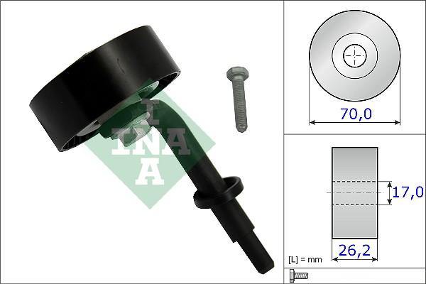 INA 531 0783 10 - Deflection / Guide Pulley, v-ribbed belt parts5.com