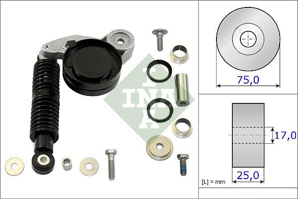 INA 533 0118 10 - Ремонтный комплект, рычаг натяжки поликлинового ремня parts5.com