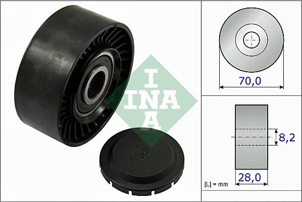 INA 532 0468 10 - Направляющий ролик, поликлиновый ремень parts5.com