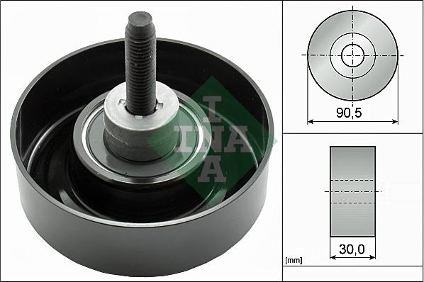 INA 532 0405 30 - Deflection / Guide Pulley, v-ribbed belt parts5.com