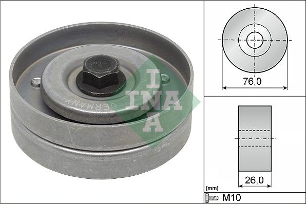 INA 532 0402 30 - Направляющий ролик, поликлиновый ремень parts5.com