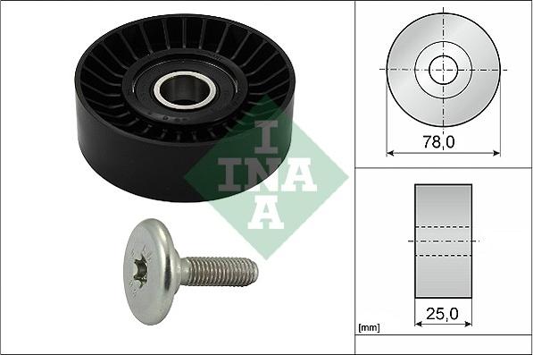 INA 532 0439 10 - Направляющий ролик, поликлиновый ремень parts5.com